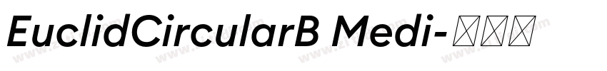 EuclidCircularB Medi字体转换